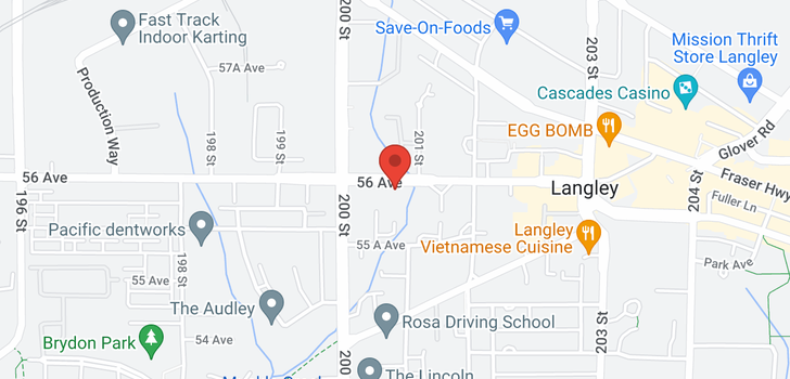 map of 304 20064 56 AVENUE